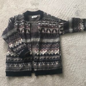 Vintage REI 100% wool cardigan
